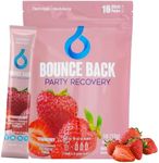 Bounce Back Party Recovery | Natural Electrolyte + Vitamin Support for Morning After Wellness | 7 Electrolytes + 16 Vitamins & Minerals (16 Pack, Strawberry)