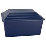 Silverlight Urns Basic Urn Vault for Ground Burial of One Cremation Urn (Navy)