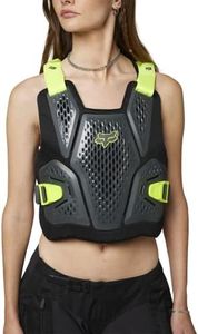 Fox Racing Raceframe Impact SB CE D3O Motocross Chest/Back Protector, Dark Shadow, S/M