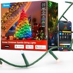 Govee Christmas Sparkle String Lights, Christmas Decorations Indoor, 30m RGBWIC Lights with 375 LEDs,140+ Dynamic Scene Modes for Holiday Decor，Smart APP Control with Alexa