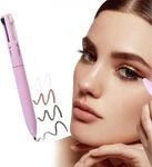 4 In 1 Makeup Pen 4 Colors Multi-Function Makeup Beauty Pen, Portable Eyebrow Eyeliner Lip Liner Highlight Eye Makeup Pen, Waterproof Long Lasting Eye Makeup Tool