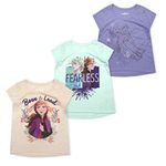 Disney 3-Pack Frozen II T Shirts for Girls and Toddlers with Princess Elsa and Anna