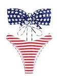 ZAFUL American Flag Bandeau Bikinis