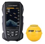 Lucky LuckySmart Wireless Fish Finder, 0.01 kg, 3.5'' Screen, 1-45m Depth Range, LH-1B