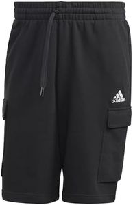 adidas Homme Essentials French Terry Cargo Shorts, Black, XXL