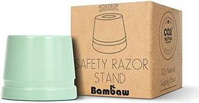 Bambaw Mint Green Safety Razor Stand | Razor Holder Stand | Shaving Razor Stands does not fit all Safety Razors | Shaver Holder Stand Razor Base | Double Edge Razor Stand | Single Razor Stand