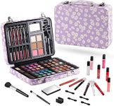 Hot Sugar Makeup Kit for Teenager Girls 10-12, All in One Beginner Makeup Kit for Women Full Kit, Teen makeup kit Cosmetic Gift Set on Birthday Christmas(PURPLE DAISY)