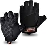 JOBGAIN Workout Gloves for Women and Men, Breathable Weight Lifting Gloves, Grip & Shock Absorption, Full Palm Protection, for Gym Exercise, Fitness, Training & Cycling, Black, Size XL
