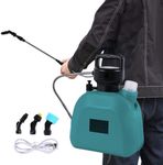 Electric Sprayer Garden Sprayer Backpack Sprayer 5L Large Capacity Garden Watering Sprayer Battery Powered Sprayer USB Rechargeable Pressure Sprayer 7.4V Watering Can With Handle Green