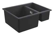 GROHE K500 Composite Sink, 555cm, Granite Black, Top-Mounted, 15 Bowls, with Overflow 31648AP0