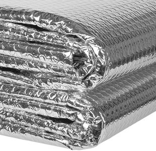 ToLanbbt Reflective Insulation Roll, 23.6" x 20' Double Bubble Wrap Reflectix Sheet, Reflective Aluminum Foil Thermal Shield Radiant Barrier with 120 Pcs Adhesive Tapes for Window RV Attic Wall