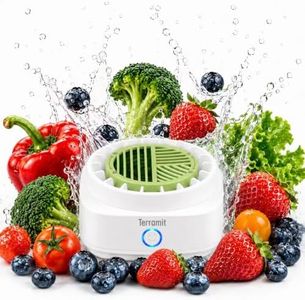 Terramit Fruit and Vegetable Washing Machine, 2026 Pure Titanium Hydroxy Ion Produce Fruit Cleaner Device with Cyclone Vortex Cleaning, IPX7 Waterproof Wireless Vegetable Purifier for Kitchen