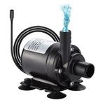 HSEAMALL DC 12V Mini Water Pump,Brushless Submersible Water Pump Amphibious Pump for Pond Aquarium Fish Tank Solar Fountain Pool Water Circulation (Water Pump DC 12V)