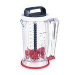 Zyliss E970050 Smooth Blend Mixer and Dispenser, 22.5cm/8.8in, Plastic, 900ml capacity for pancake/crepe/waffle batter