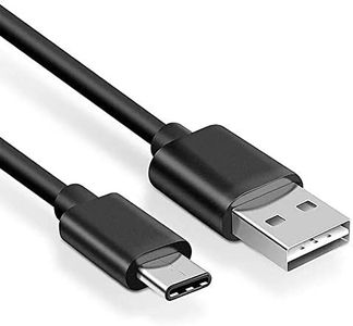 Synergy Digital Camera USB Cable, Compatible with Sony ZV-E10 Digital Camera, 3 Ft. Type-C to USB-A Black Data USB Cable