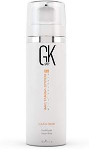 GK Hair Global Keratin Leave in Conditioner Cream (130ml/ 4.4 fl. oz)For Detangling Smoothing Strengthening Moisturizing & Frizz Control, Good For Dry Damaged Hair - Sulfate Free Color Safe For All Hair Types (130ml)