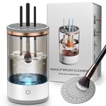 Korintin Electric Makeup Brush Cleaner Machine, USB Make up Brush Cleaner, Portable Electric Makeup Brush Cleaner, Makeup Brush Cleaner Machine with Makeup Brush Cleaner Mat for All Size Makeup Brush