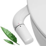 Bidet Attachment for Toilet UK - WITHLENT Ultra-Slim Bidet with Non-Electric Dual Nozzle(Frontal & Rear Wash) Adjustable Water Pressure, Toilet Seat Attachment,Easy to Install