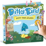 DITTY BIRD Board Books for Toddlers 1-3 | Potty Time Sound Book |Toilet Training Nursery Rhyme Toys | Interactive Toddler Books for 1 Year Old to 3 Year Olds | Baby Sound Books with 12 Sounds