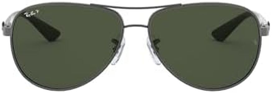 Ray-Ban - Carbon Fibre Aviator Sunglasses - Polarized - Gunmetal, Green Classic G-15 - Mens