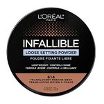 L'Oreal Paris Infallible Tinted Loose Setting Powders, Matte Finish, Lightweight, No White Cast, 2 Shades From Light To Deep, Translucent Light-medium, 0.26 Oz