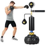 PROFFIX Punching Bag with Stand, Boxing Bag for Teens & Adults - Height Adjustable - Speed Bag for Training, Boxing Equipment, Stress Relief & Fitness (Adult Boxing Trainer)