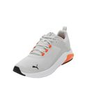 Puma Unisex-Adult Electron E Glacial Gray-Black-Rickie Orange Sneaker - 3 UK (38043524)