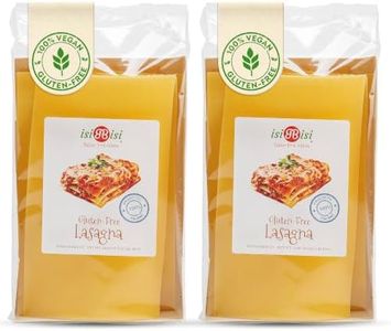 isiBisi Gluten-Free Lasagna Pasta, 2-Pack - Vegan, Non-GMO, Made in Italy (10.69 oz.)