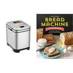 Cuisinart CBK-110C Compact Automatic Bread Maker, Stainless Steel & The No-Fuss Bread Machine Cookbook: Hands-Off Recipes for Perfect Homemade Bread,English