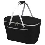 Picnic at Ascot Collapsible Basket Cooler, Black