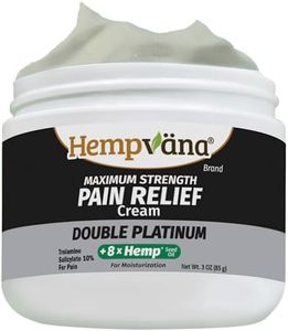 Hempvana Double Platinum Relief Cream. 8X Hemp Extract & Maximum Strength for Back, Neck, Knees, Shoulders & More. AS SEEN ON TV. Odor-Free, Non-Greasy, Quickly Absorbs, 8X More Hemp, 3 Oz Jar