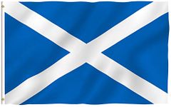 ANLEY Fly Breeze 3x5 Foot Scotland Flag - Vivid Color and UV Fade Resistant - Canvas Header and Double Stitched - Scottish National Flags Polyester with Brass Grommets 3 X 5 Ft