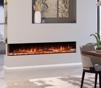 Ezee 60" Electric Fireplace – Wall Mounted LED Heater