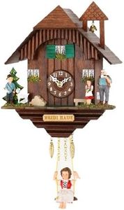 Trenkle Kuckulino Black Forest Clock with Quartz Movement and Cuckoo Chime TU 2049 SQ