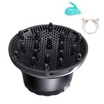 Universal Hair Diffuser Hair Dryer Diffuser Attachment For Curly Wave Thick and Nature Hair Profession Blow Dryer Diffuser Attachment Use Honeycomb Element Adjustable to 1.4-2.6 inch (black)