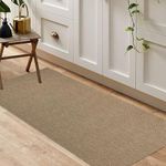 Ivissy Braided Runner Rug 2x5 Ft Washable Runners for Hallways Kitchen Runner Rug with Rubber Backing Cotton Entryway Runner Indoor, Woven Floor Carpet for Hall Kitchen Bedroom, Natural