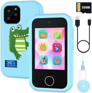 Smartphone Teléfono para Niños,Teléfono móvil para niños,Teléfono móvil Juguete Educativo,Regalo para niña 3 4 5 6 7 8 9 10 años Cumpleaños Navidad Doble Cámara Gatito Pink HD-2.8" Pantalla 32G