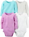 Carter's Baby Girls Multi-Pack Bodysuits, Assorted, New Born