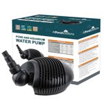 AllPondSolutions Pond Filter Pump 8000 L/H, Fully Submersible - Energy Efficient Koi Fish Waterfall Pump 6mm Solids Handling. 8000PP
