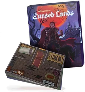 DUNGEON CRAFT: Cursed Lands Board Game - 1000+ Fantasy Tabletop Roleplaying Game Terrain Tiles for Dungeon Battle Maps - Double-Sided Dry/Wet Erase - D&D Compatible