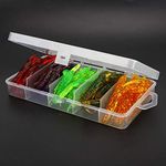 30PCS PVC Five Colours 7.5cm 5.5g Artificial Crawfish Fishing Lures Soft Baits with Box