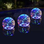 LENONE Solar Floating Pool Lights-Glow Solar Pool Ball Lights That Float - Waterproof Colored Light up Pool Floats for Pool Party Decorations (1 Pcs)