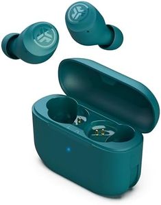 JLab Go Air Pop True Wireless Bluetooth Earbuds + Charging Case, Teal, Dual Connect, IPX4 Sweat Resistance, Bluetooth 5.1 Connection, 3 EQ Sound Settings Signature, Balanced, Bass Boost