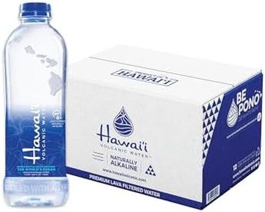 Hawaii Volcanic Water, Lava Filtered Naturally Alkaline, 100% Recycled Bottle (1 Liter) 12 - Pack - naturally alkaline, sustainably sourced, ph8+