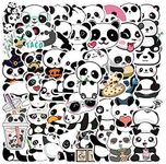 Cute Panda Waterproof Vinyl Stickers,50PCS Stickers for Laptop Stickers Pack Decals for Water Bottle Car Cup Computer Guitar Skateboard Luggage Bike Phone,Colorful Stickers for Kids,Teens,Girls