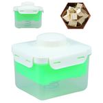 Tofu Press Adjustable Tofu Maker Clear Tofu Maker Press Mold BPA Free Tofu Maker Machine with Built-in Drainage Design Dishwasher Safe Make Firm Tofu Without Crack for Tofu Vegan 15.5×13.5×13.5cm