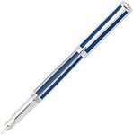 Sheaffer Intensity Ultramarine Striped BROAD nib Fountain Pen 9230-0