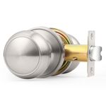 Probrico Standard Passage Function Ball Door knob Satin Stainless Steel Interior Door Hall and Closet Door Locks Brushed Nickel Finish