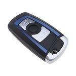 ECSiNG 3 Button Car Key Fob Case Replacement Housing Shell with Uncut Blade Smart Remote Fob Case Shell Compatible with BMW 1/2/ 3/4 series /F20/ F22 /F30 /F31/ F32