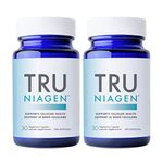 TRU NIAGEN NAD+ Supplement More Efficient Than NMN, Niacinamide, Niacin. Nicotinamide Riboside Vitamin B3 for Cellular Health Patented Formula 30ct - 300mg (2 Months / 2 Bottles)